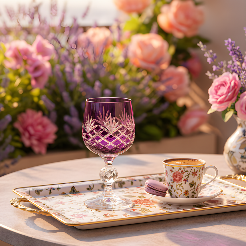 Bohemia Crystal Ara Kahve Yanı Su Bardağı - Margerie Crystal