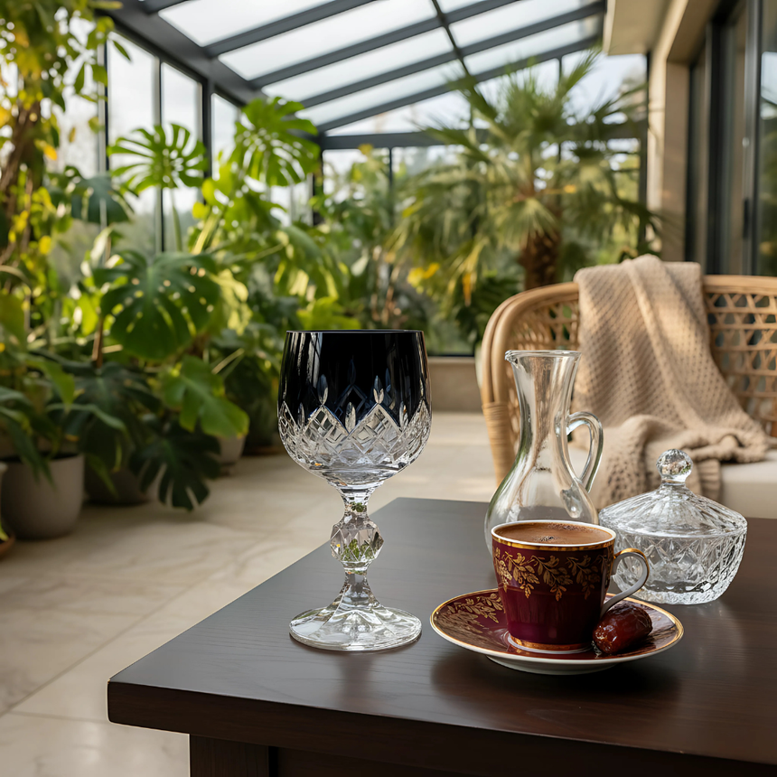 Bohemia Crystal ARIA Kristal Kahve Yanı Su Bardağı - Margerie Crystal