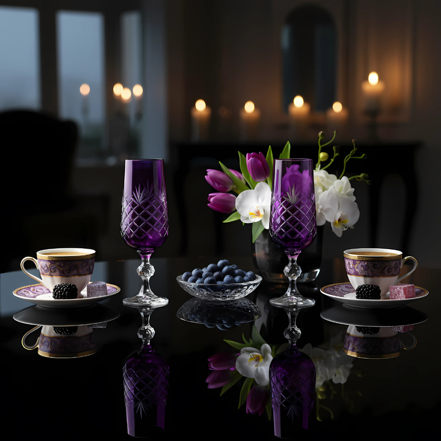 Bohemia Crystal Ara Flüt Kadeh - Margerie Crystal