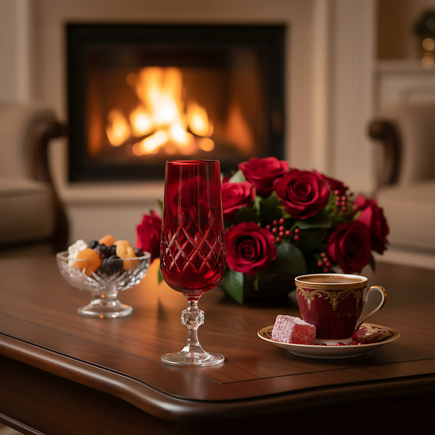 Bohemia Crystal ARIA Flüt Kadeh - Margerie Crystal