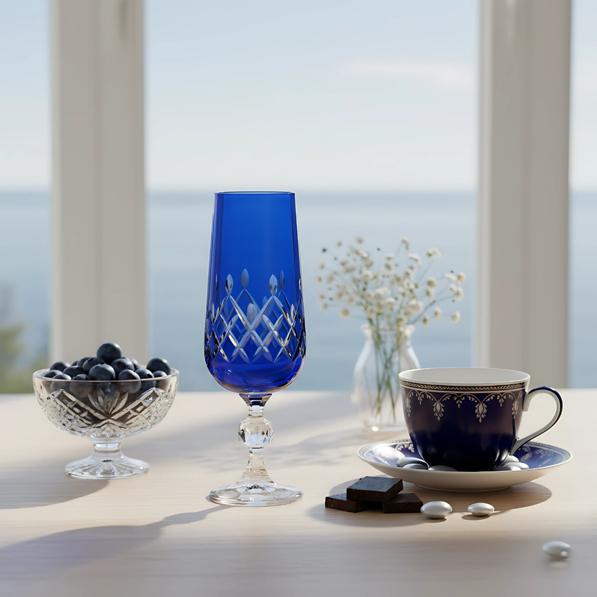 Bohemia Crystal ARIA Flüt Kadeh - Margerie Crystal