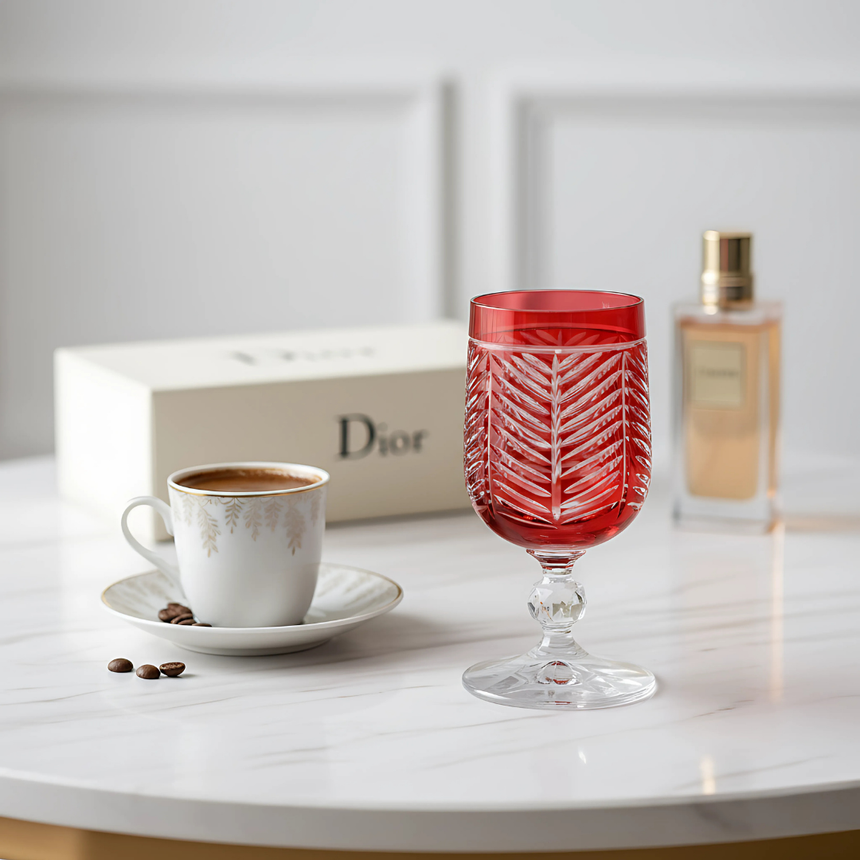 Bohemia Crystal Lanza Kahve Yanı Su Bardağı - Margerie Crystal