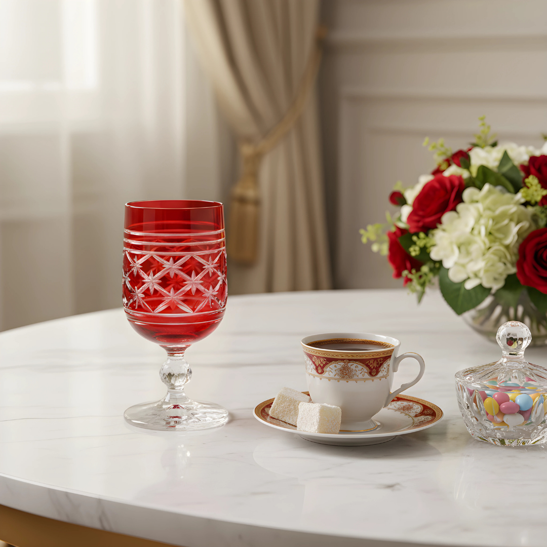 Bohemia Crystal Olia Kahve Yanı Su Bardağı - Margerie Crystal