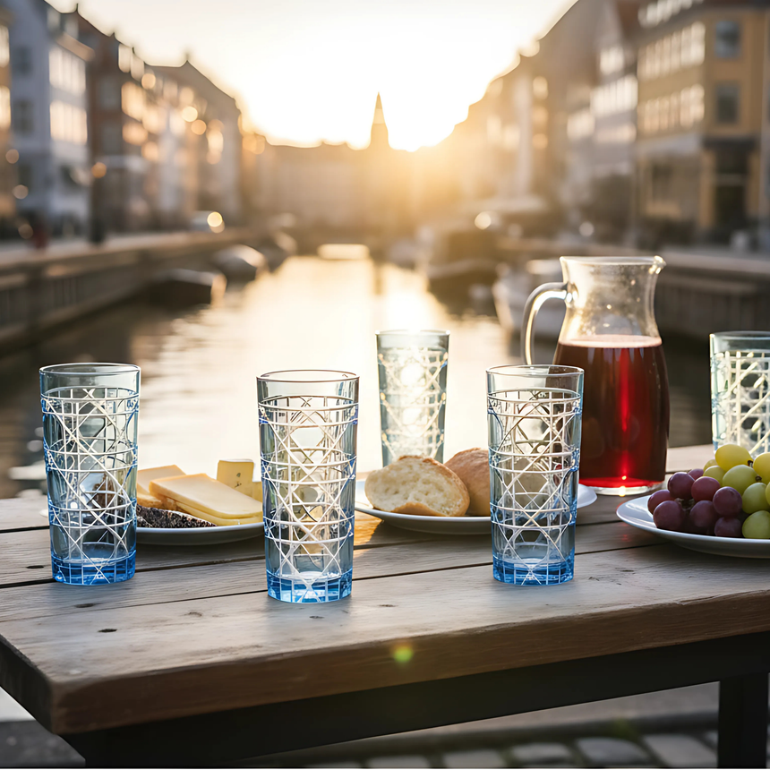 Gloria Cam Uzun Su Bardağı - Margerie Crystal