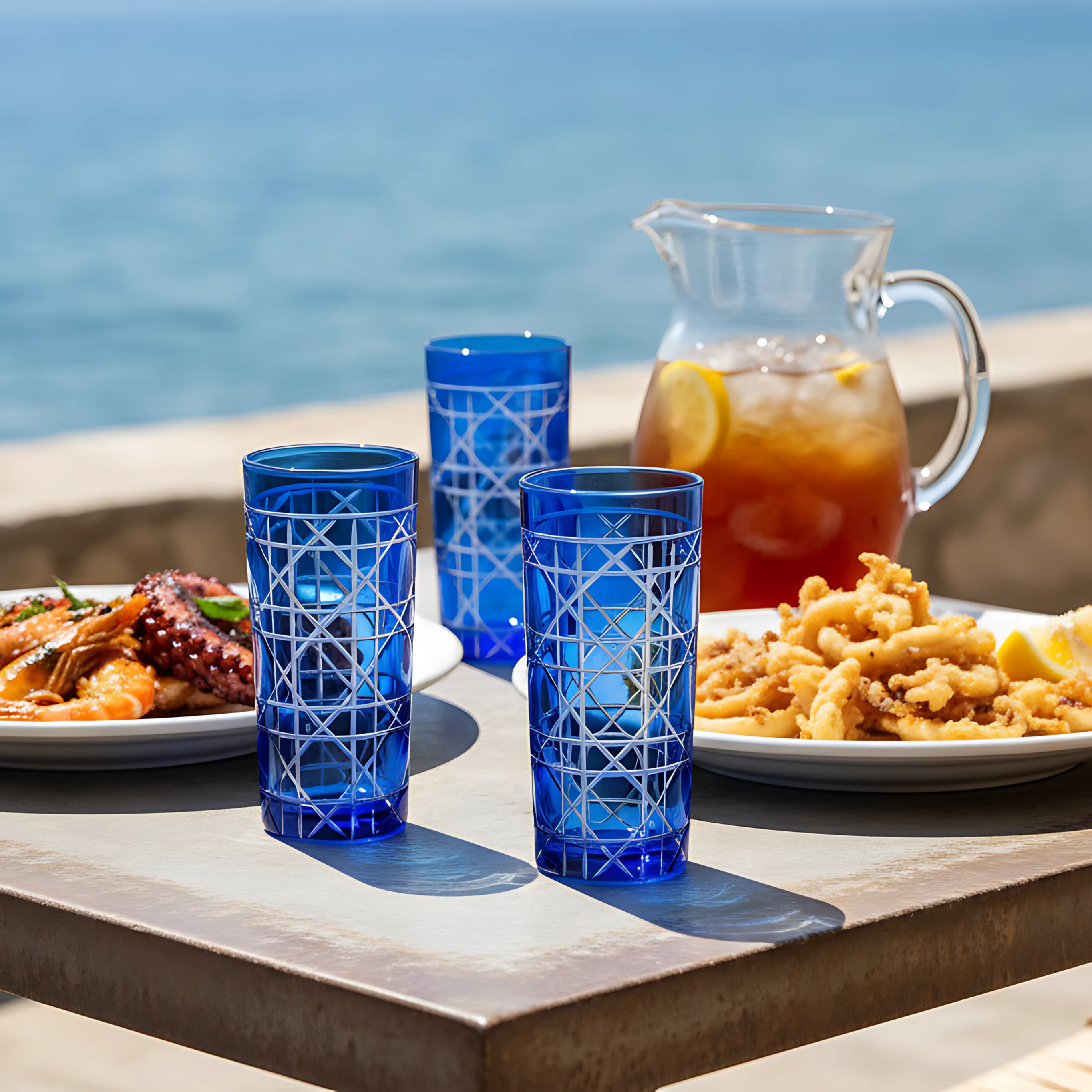 Gloria Cam Uzun Su Bardağı - Margerie Crystal