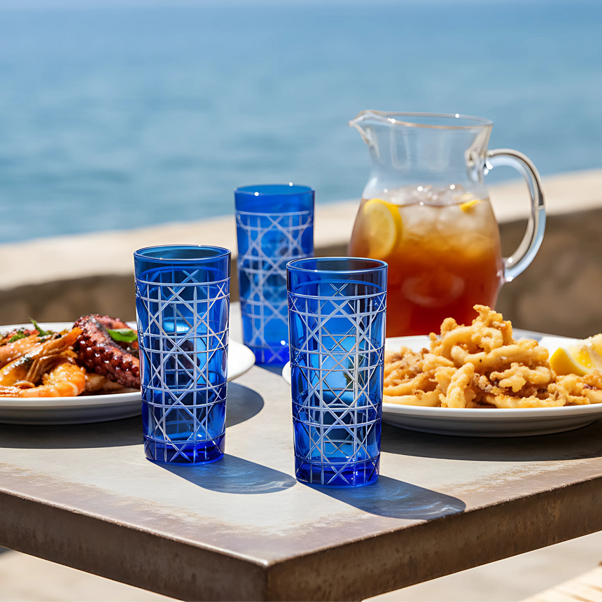 Gloria Cam Uzun Su Bardağı - Margerie Crystal