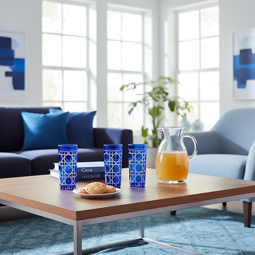 Gloria Cam Uzun Su Bardağı - Margerie Crystal