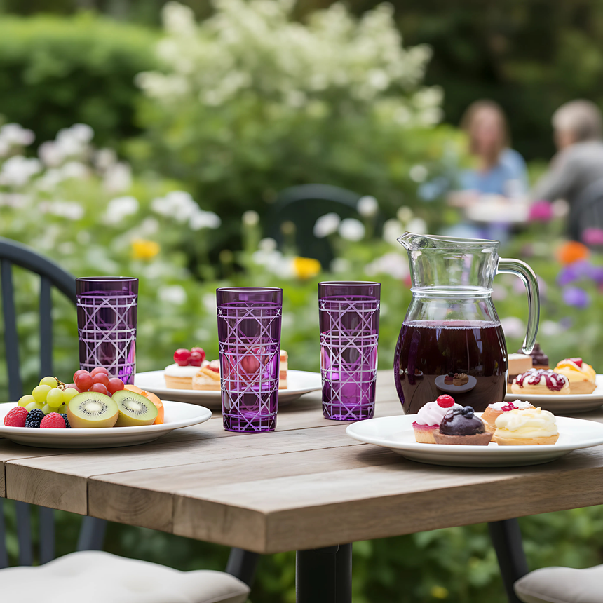 Gloria Cam Uzun Su Bardağı - Margerie Crystal