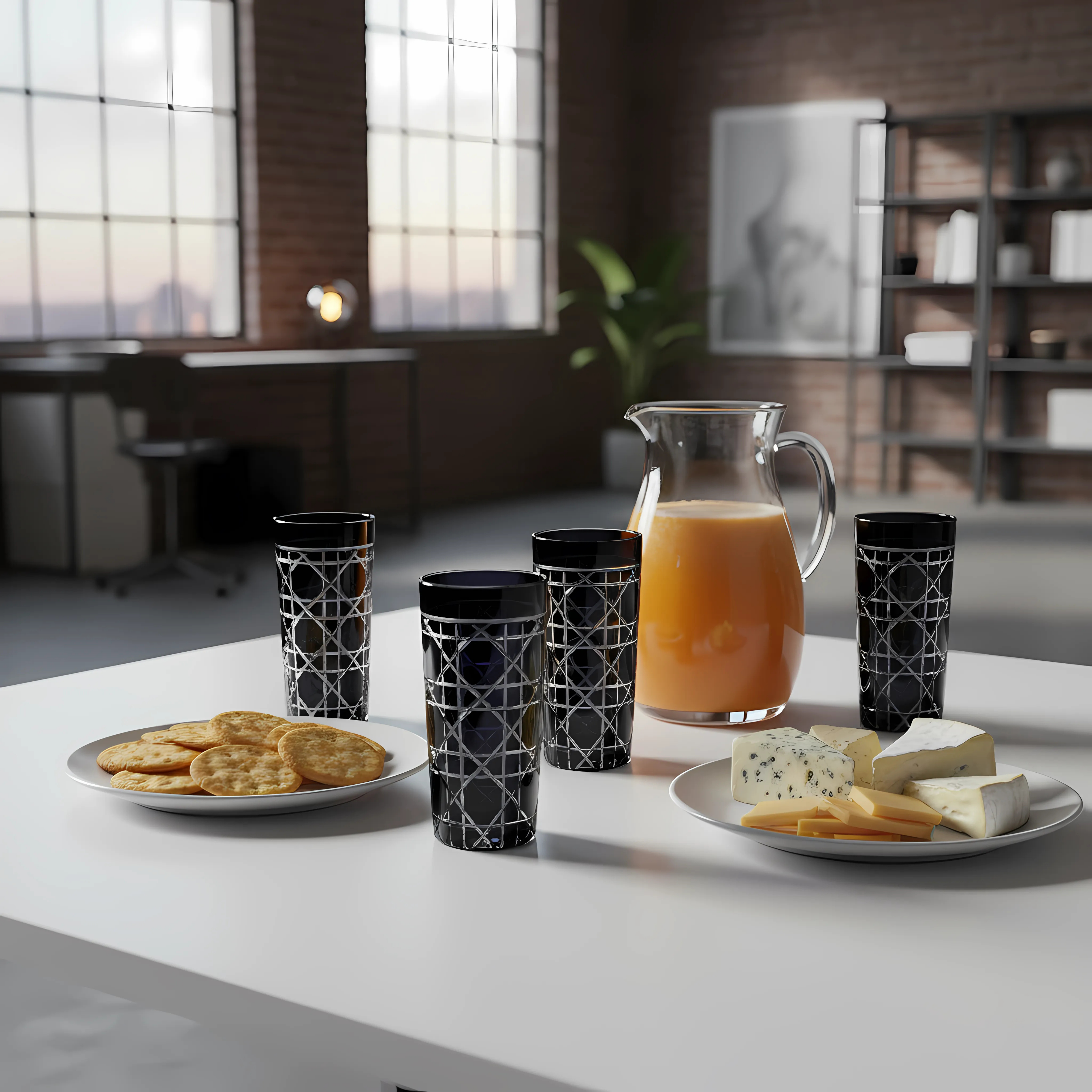 Gloria Cam Uzun Su Bardağı - Margerie Crystal