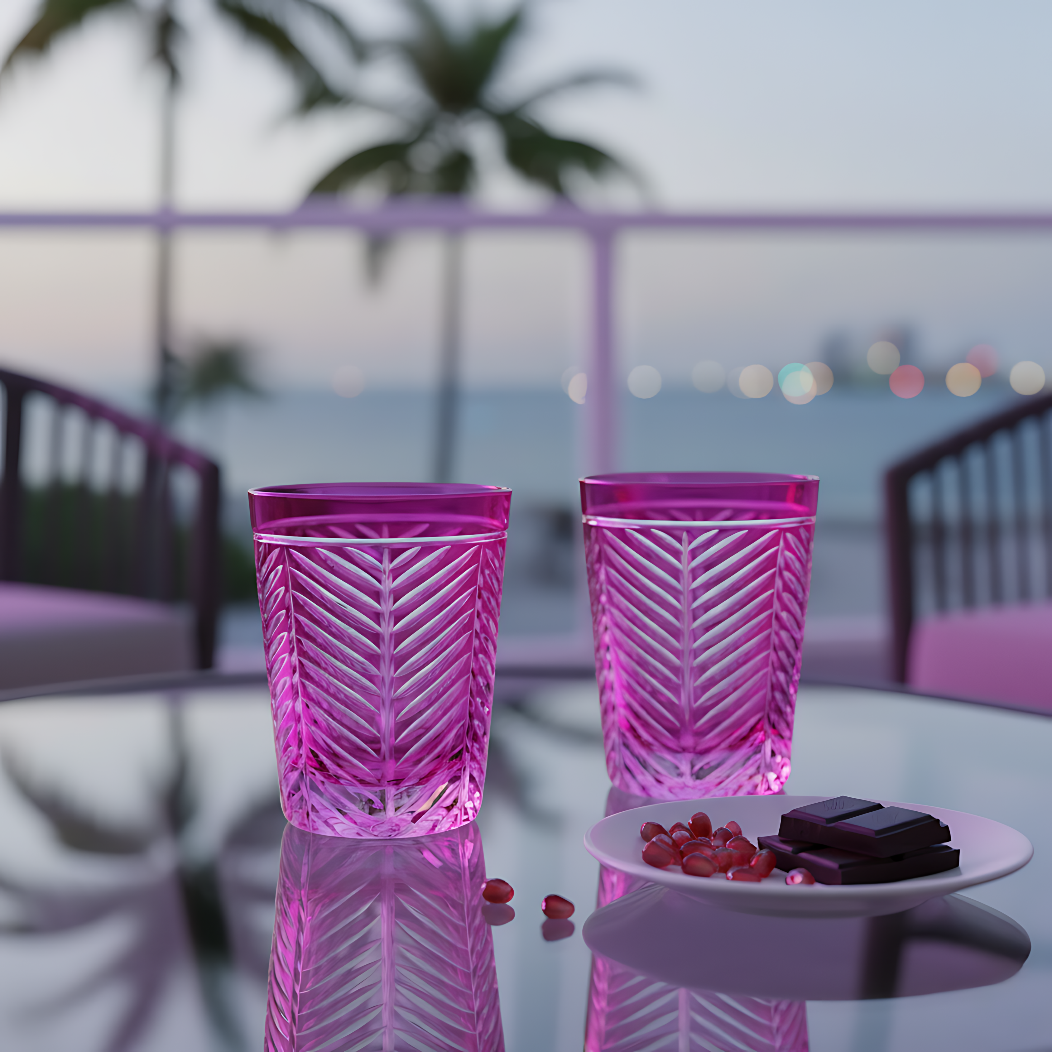 Lanza Cam Su Bardağı - Margerie Crystal