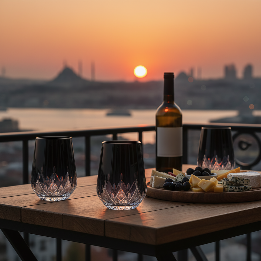 Aria Cam Su Bardağı - Margerie Crystal