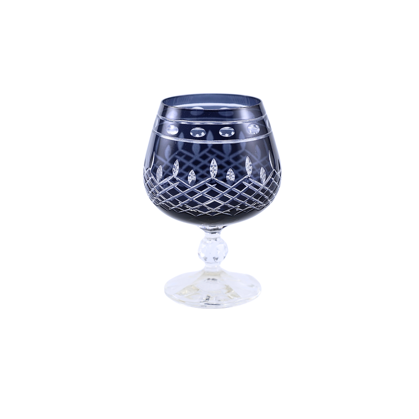 6 Renk Bohemia Crystal Ardea Kahve Yanı Su Bardağı 250ml (6'lı Set) - Margerie Crystal