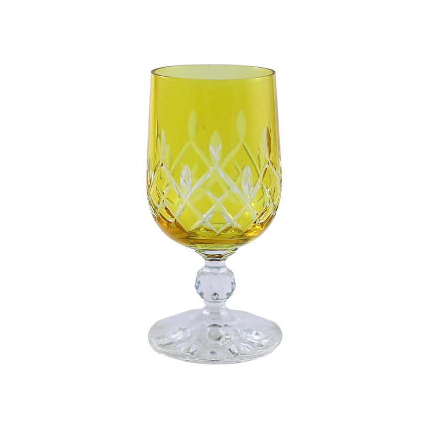 6 Renk Bohemia Crystal ARIA Kahve Yanı Su Bardağı 135ml (6'lı Set) - Margerie Crystal