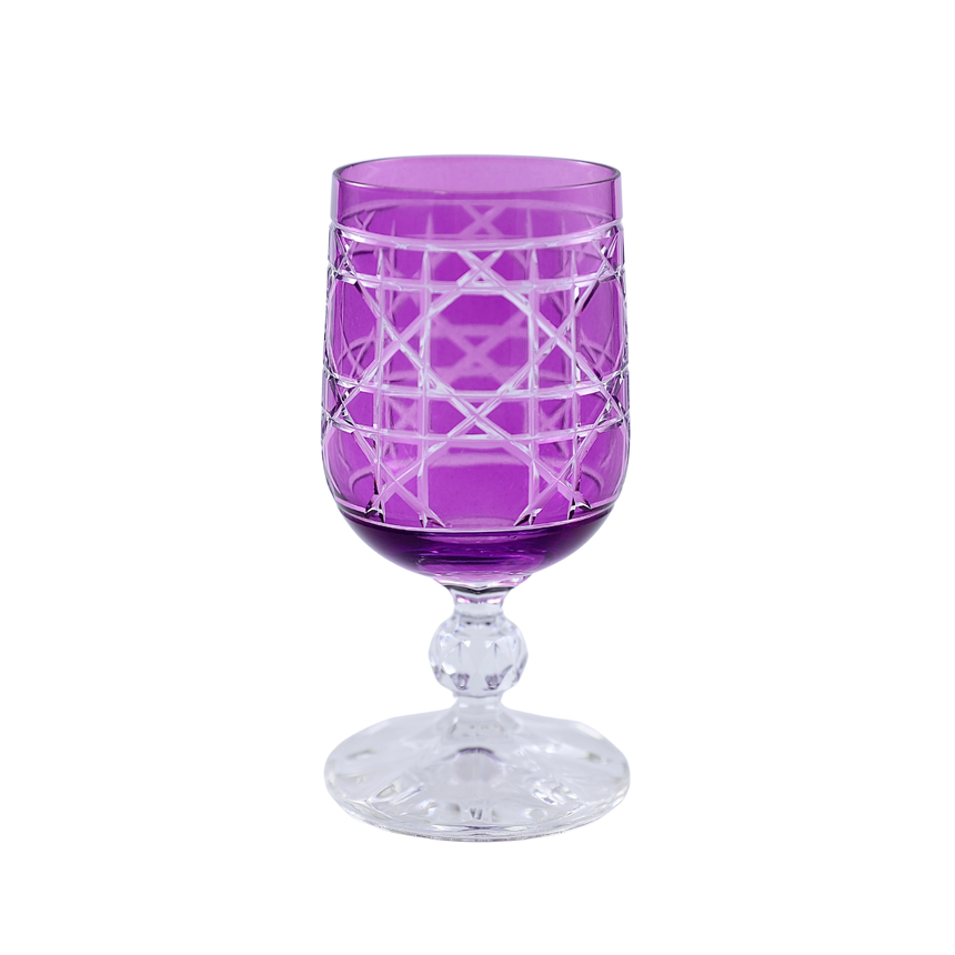 6 Renk Bohemia Crystal Gloria Kahve Yanı Su Bardağı 135ml (6'lı Set) - Margerie Crystal