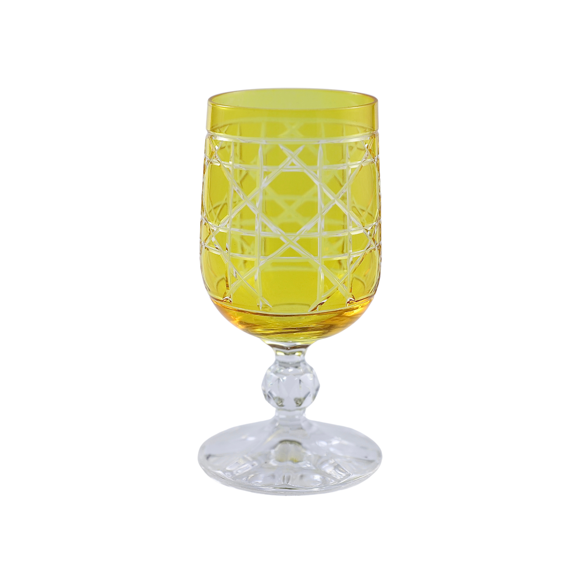 6 Renk Bohemia Crystal Gloria Kahve Yanı Su Bardağı 135ml (6'lı Set) - Margerie Crystal