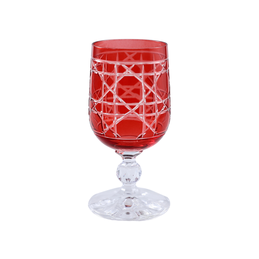 6 Renk Bohemia Crystal Gloria Kahve Yanı Su Bardağı 135ml (6'lı Set) - Margerie Crystal