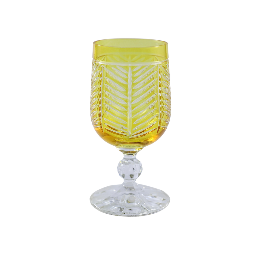 6 Renk Bohemia Crystal Lanza Kahve Yanı Su Bardağı 135ml (6'lı Set) - Margerie Crystal