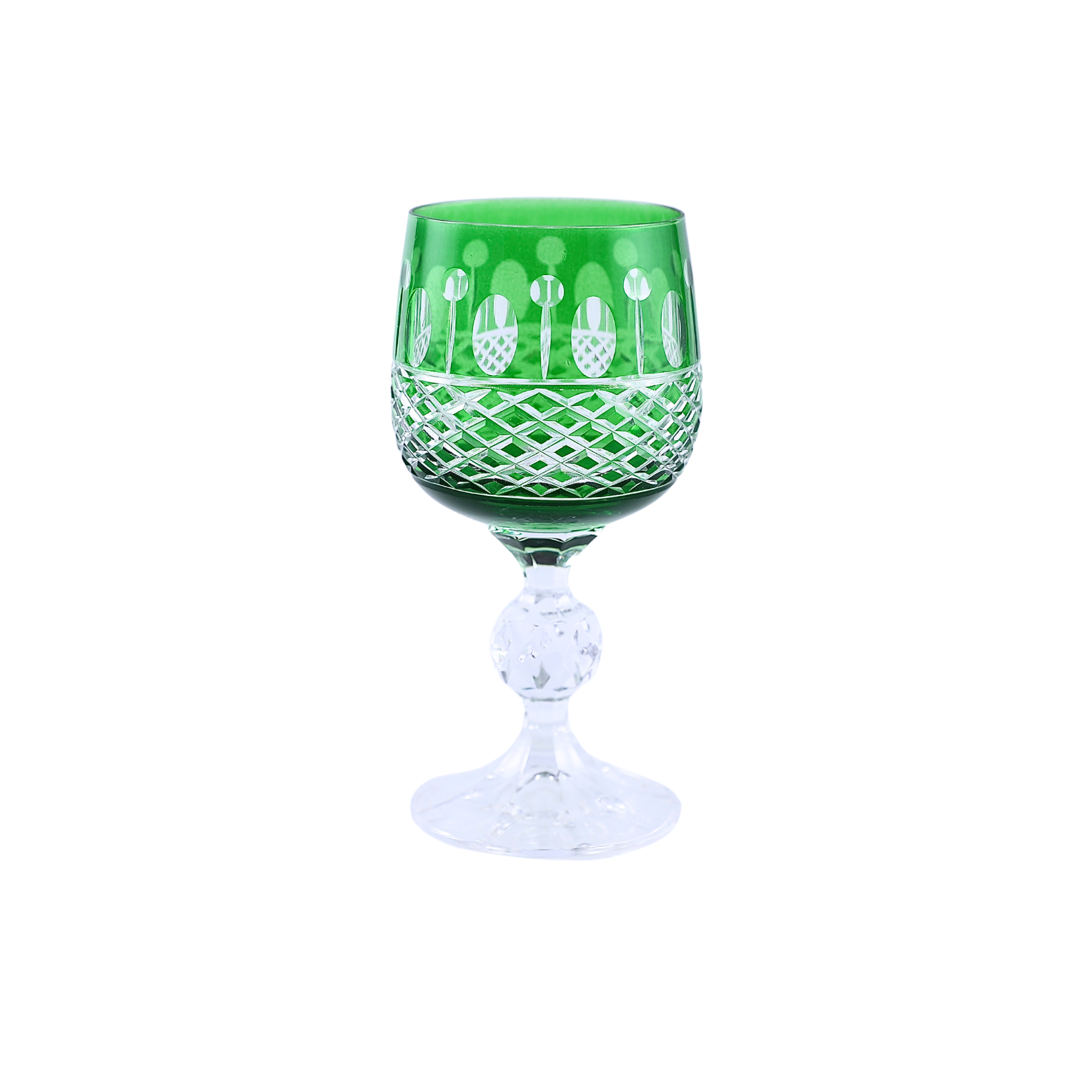 6 Renk Bohemia Crystal Ophelia Kahve Yanı Su Bardağı 150ml (6'lı Set) - Margerie Crystal