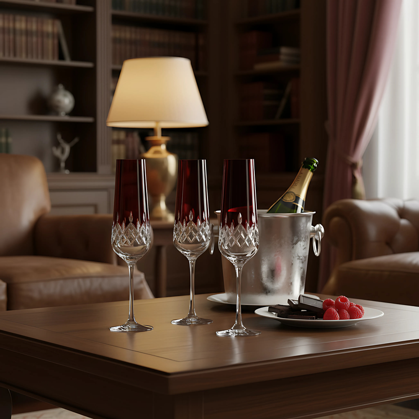 Aria Kristal Flüt Kadeh - Margerie Crystal