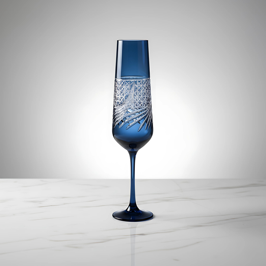 Aurora Kristal Flüt Kadeh - Margerie Crystal