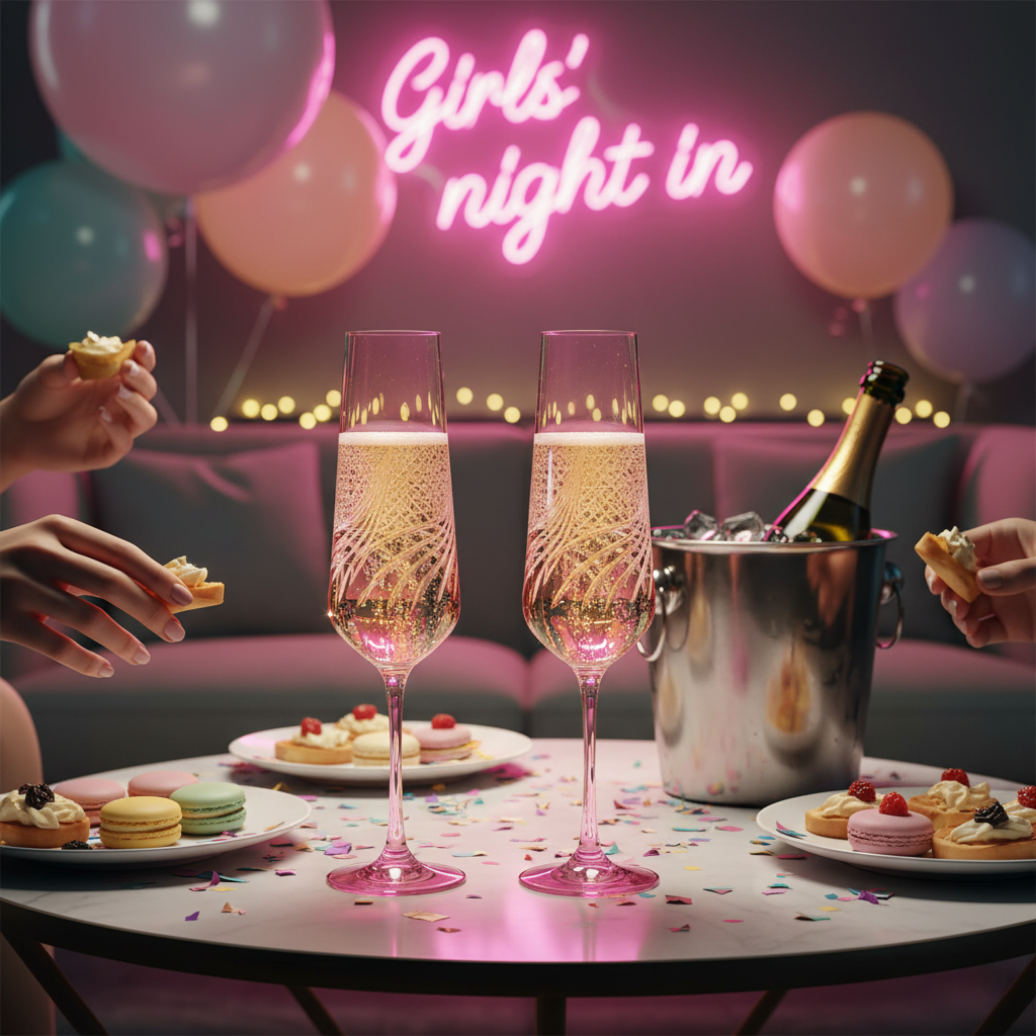 Aurora Kristal Flüt Kadeh - Margerie Crystal