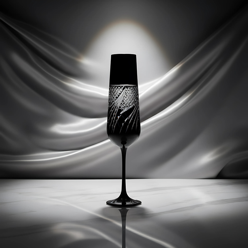 Aurora Kristal Flüt Kadeh - Margerie Crystal