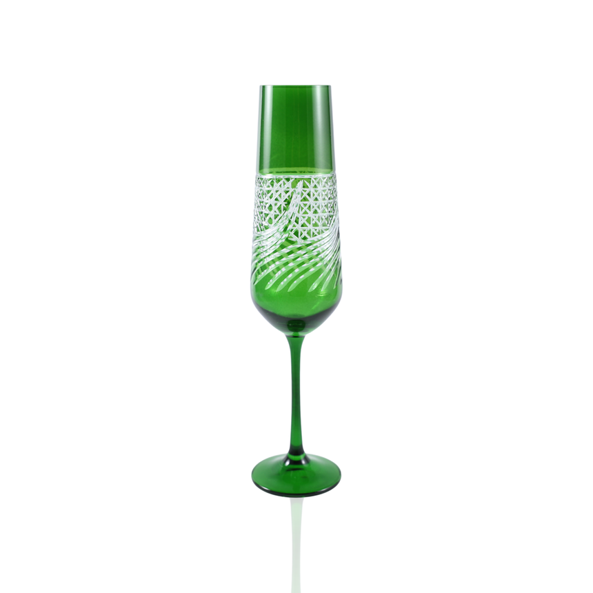 Aurora Kristal Flüt Kadeh - Margerie Crystal