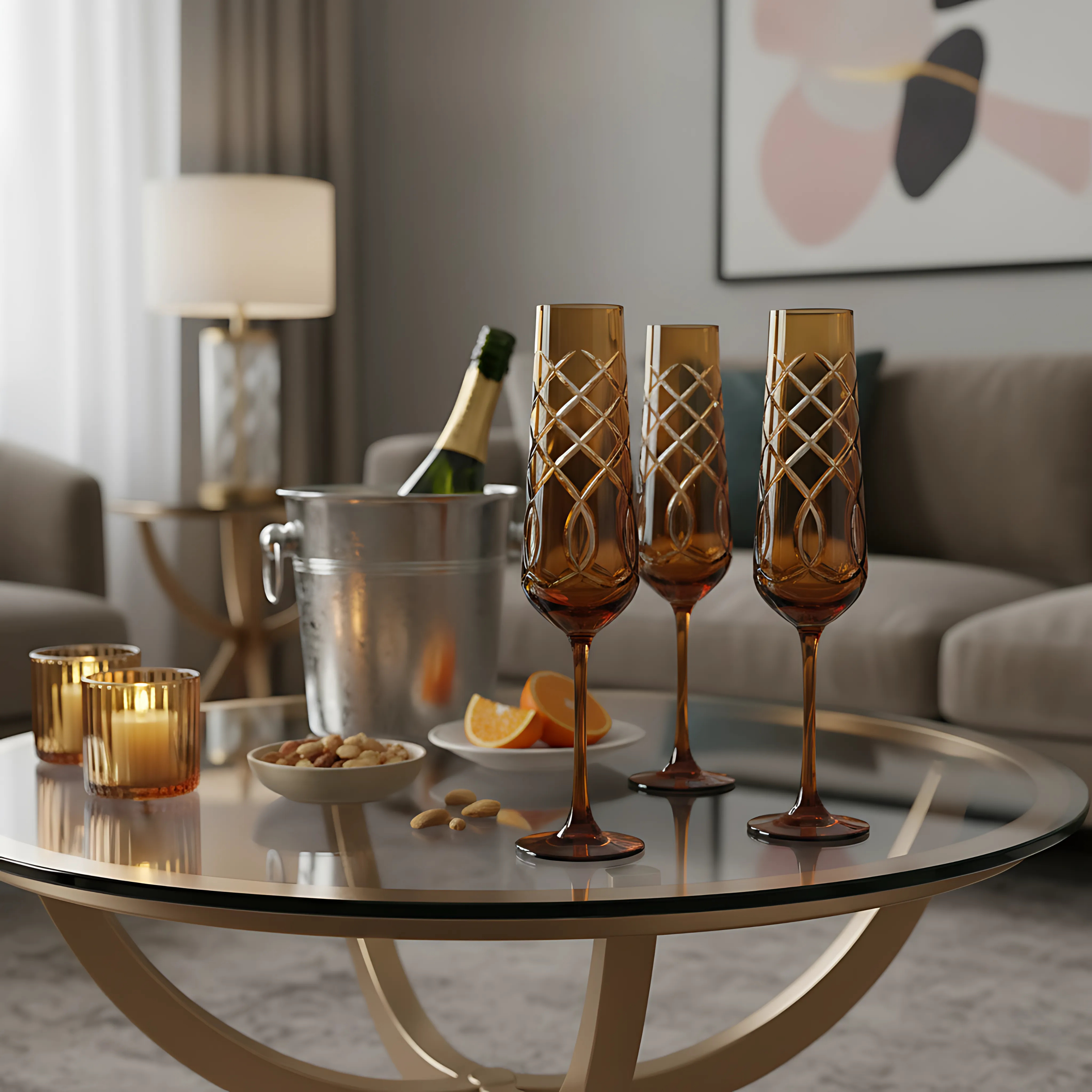 Heritage Kristal Flüt Kadeh - Margerie Crystal