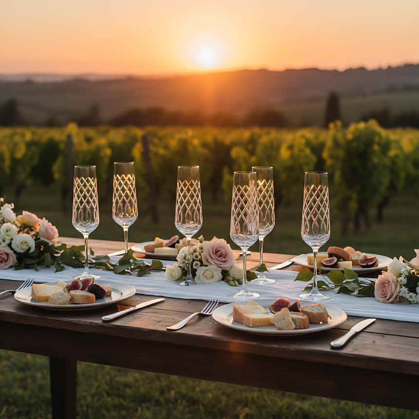 Heritage Kristal Flüt Kadeh - Margerie Crystal