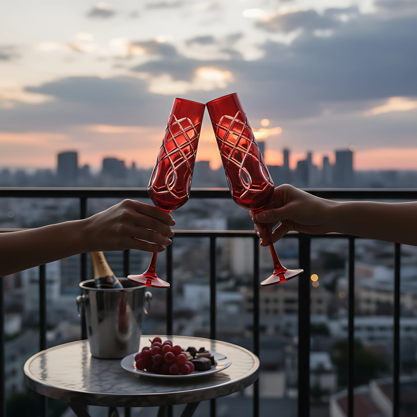 Heritage Kristal Flüt Kadeh - Margerie Crystal