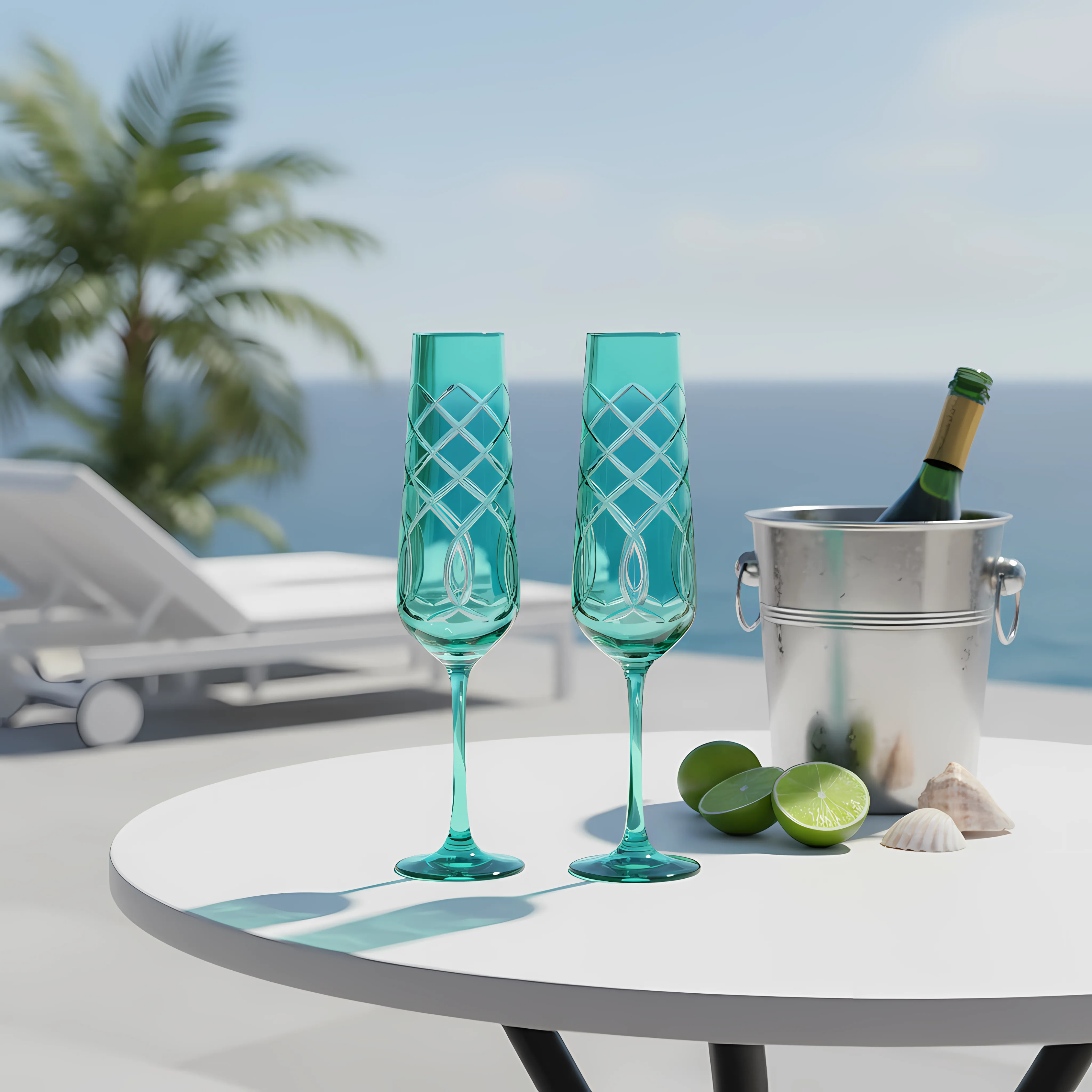 Heritage Kristal Flüt Kadeh - Margerie Crystal