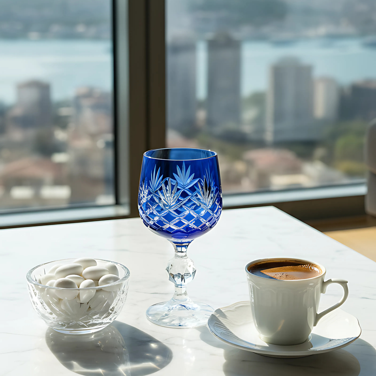 Bohemia Crystal Ara Kahve Yanı Su Bardağı