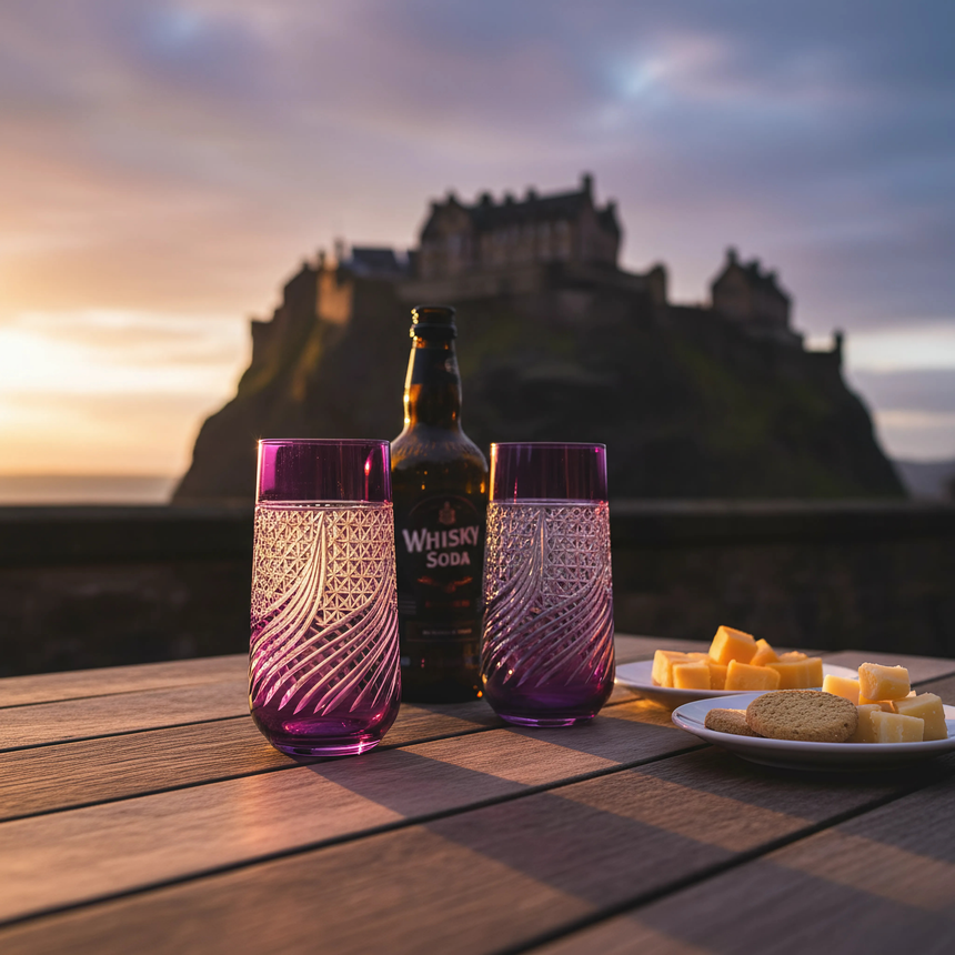 Aurora Cam Uzun Su Bardağı - Margerie Crystal