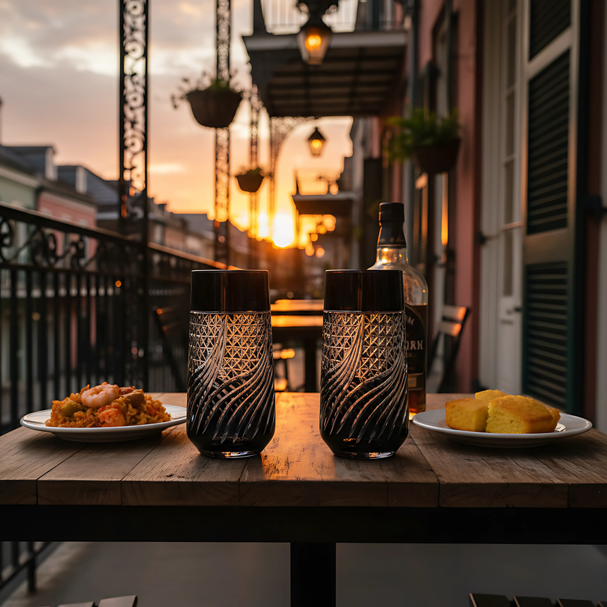Aurora Cam Uzun Su Bardağı - Margerie Crystal