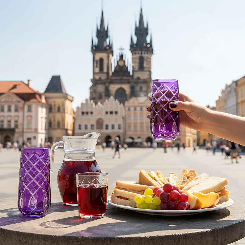 Heritage Cam Uzun Su Bardağı - Margerie Crystal