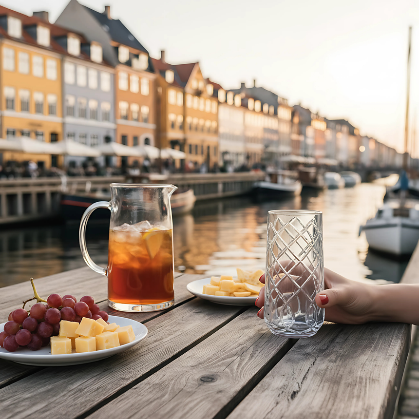 Heritage Cam Uzun Su Bardağı - Margerie Crystal
