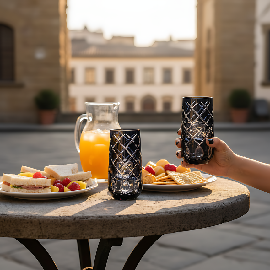 Heritage Cam Uzun Su Bardağı - Margerie Crystal