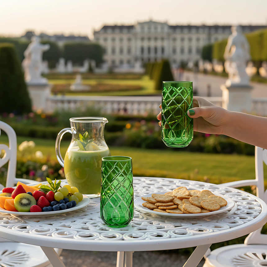 Heritage Cam Uzun Su Bardağı - Margerie Crystal