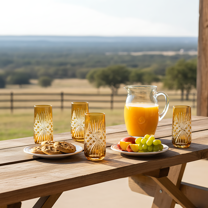 Éclat Cam Uzun Su Bardağı - Margerie Crystal