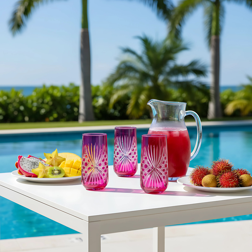 Éclat Cam Uzun Su Bardağı - Margerie Crystal