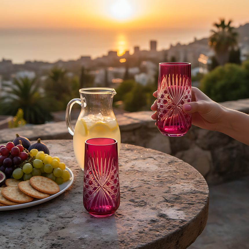 Éclat Cam Uzun Su Bardağı - Margerie Crystal