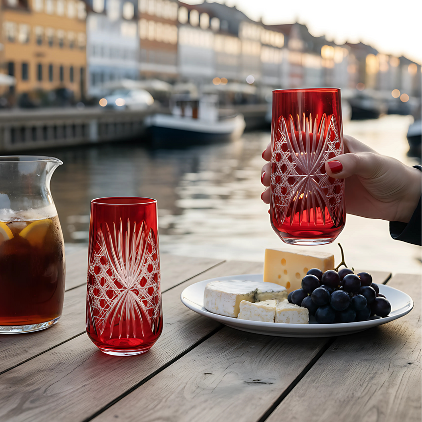 Éclat Cam Uzun Su Bardağı - Margerie Crystal