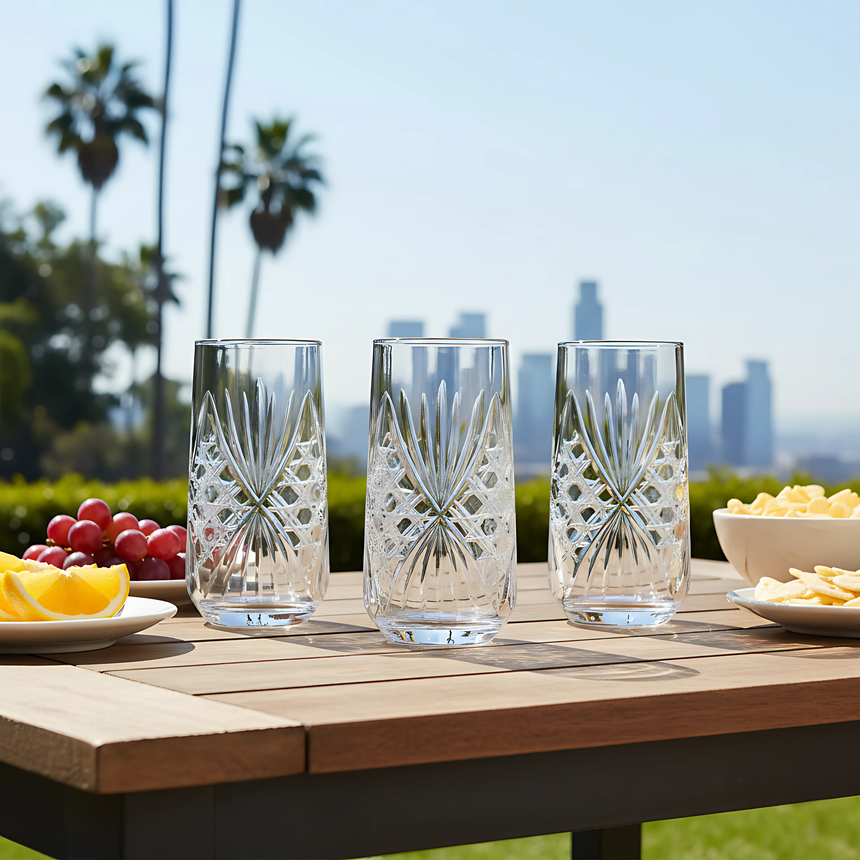 Éclat Cam Uzun Su Bardağı - Margerie Crystal