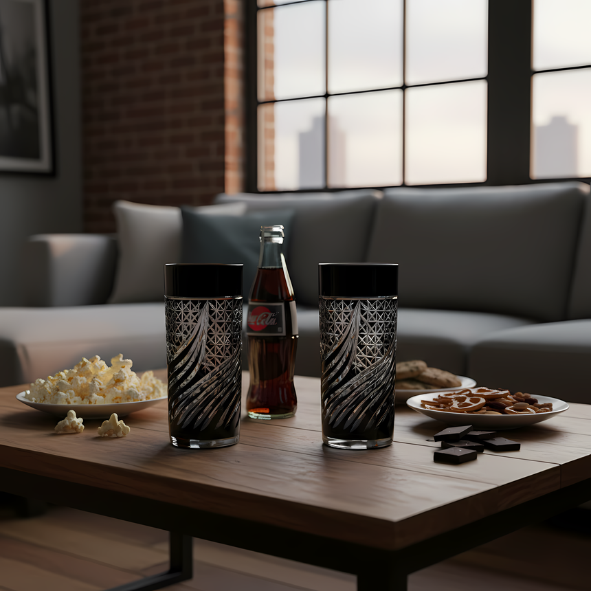 Aurora Cam Uzun Su Bardağı - Margerie Crystal