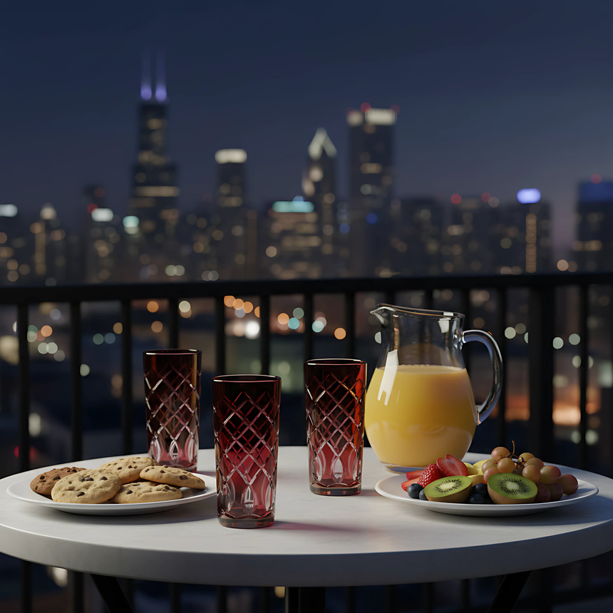 Heritage Cam Uzun Su Bardağı - Margerie Crystal