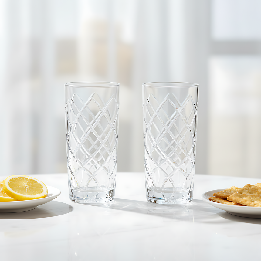 Heritage Cam Uzun Su Bardağı - Margerie Crystal