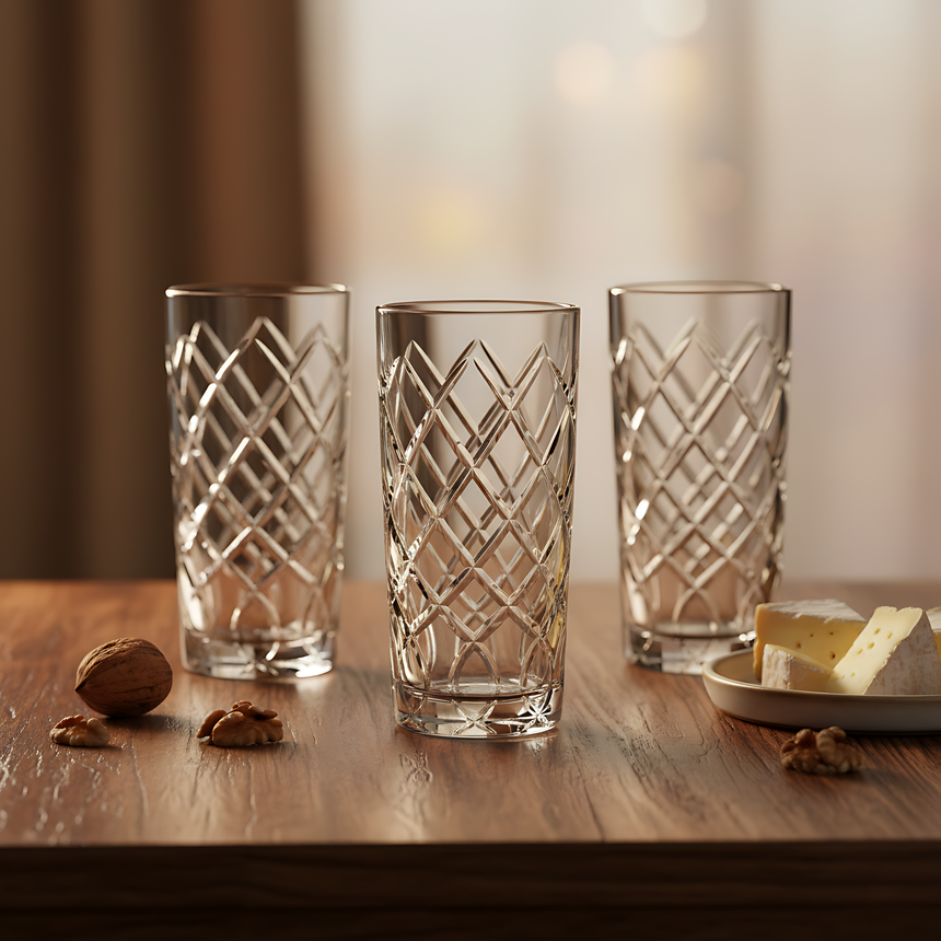 Heritage Cam Uzun Su Bardağı - Margerie Crystal