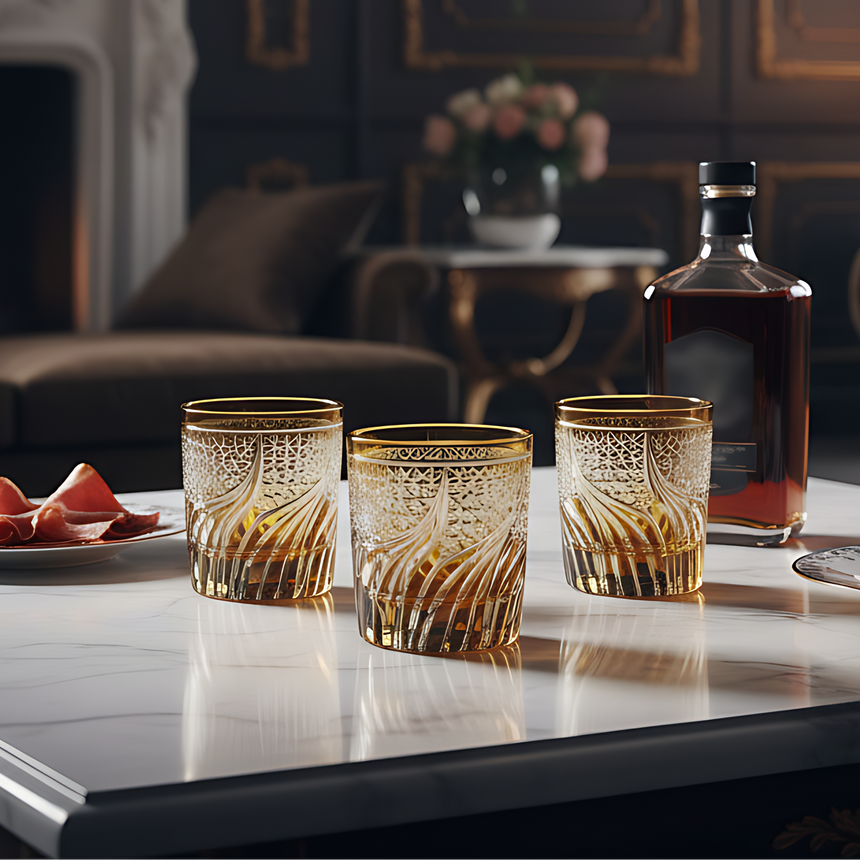 Aurora Cam Su Bardağı - Margerie Crystal