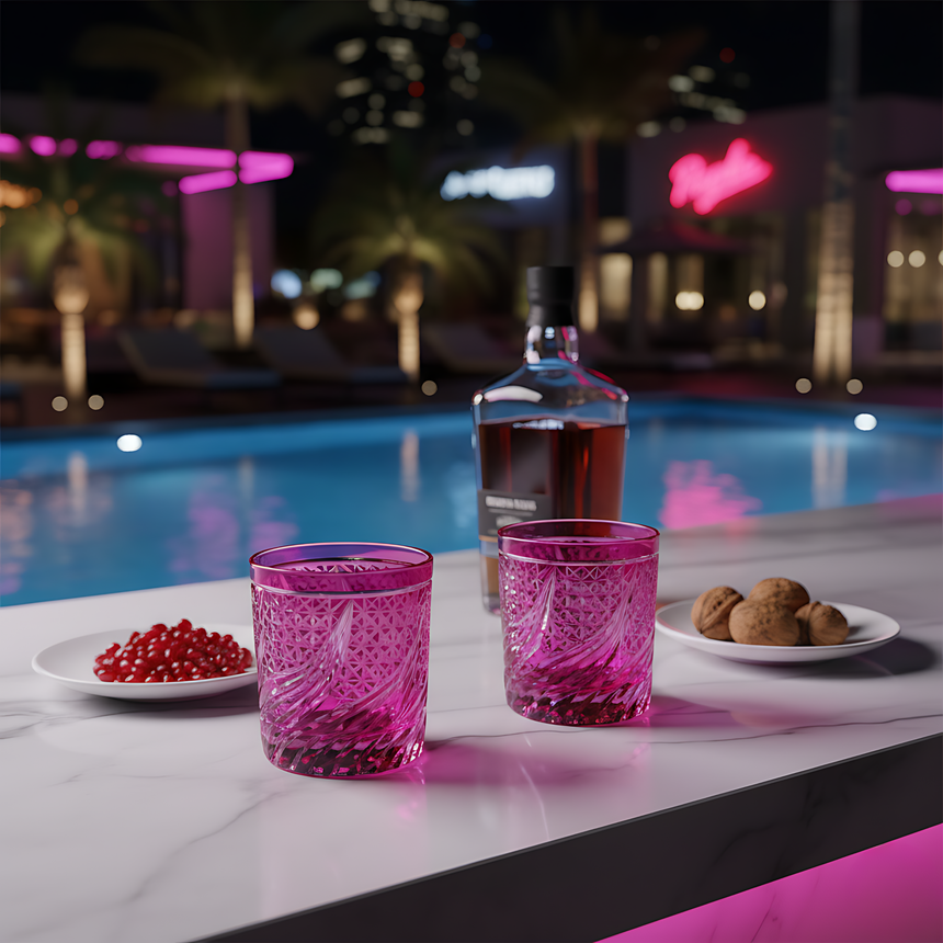 Aurora Cam Su Bardağı - Margerie Crystal