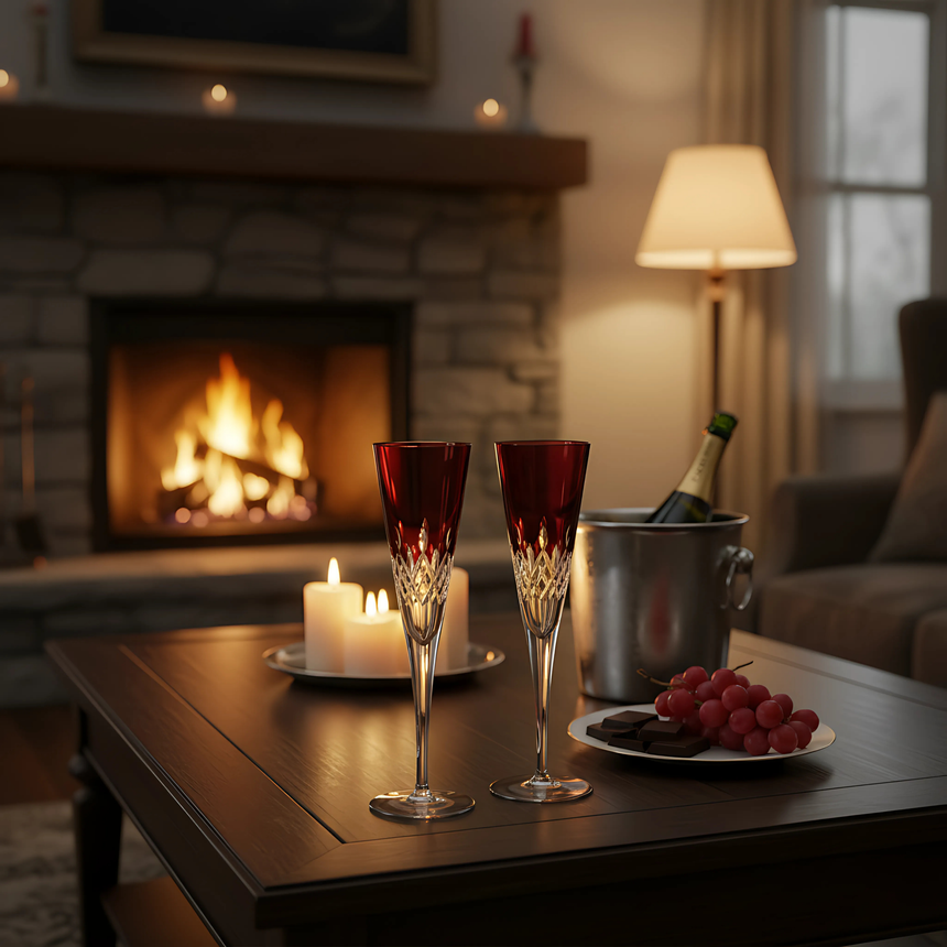 Aria Flüt Cam Kadeh - Margerie Crystal